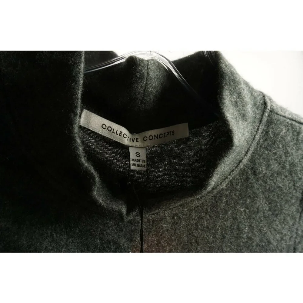 New Collective Concepts Women's Size S Grey Knot Front Brushed‎ Knit Midi Dress
